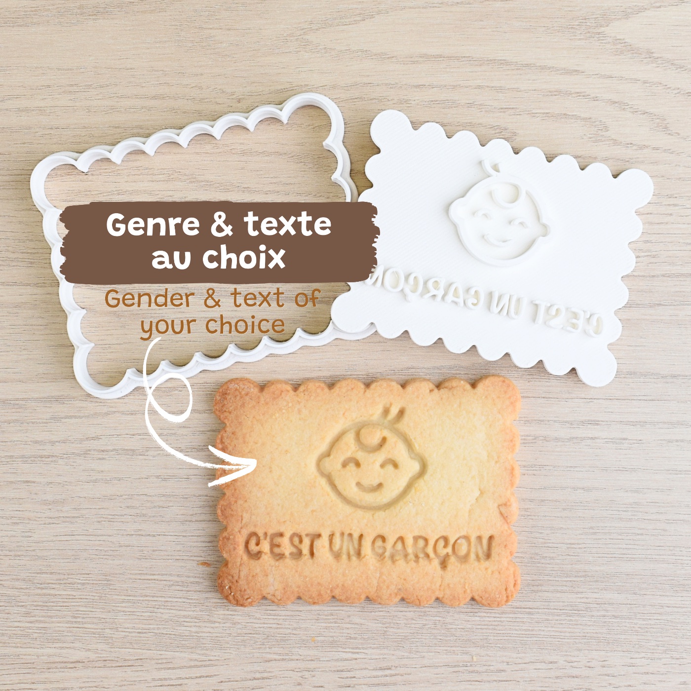 Petit-beurre Fille-Garçon personnalisable