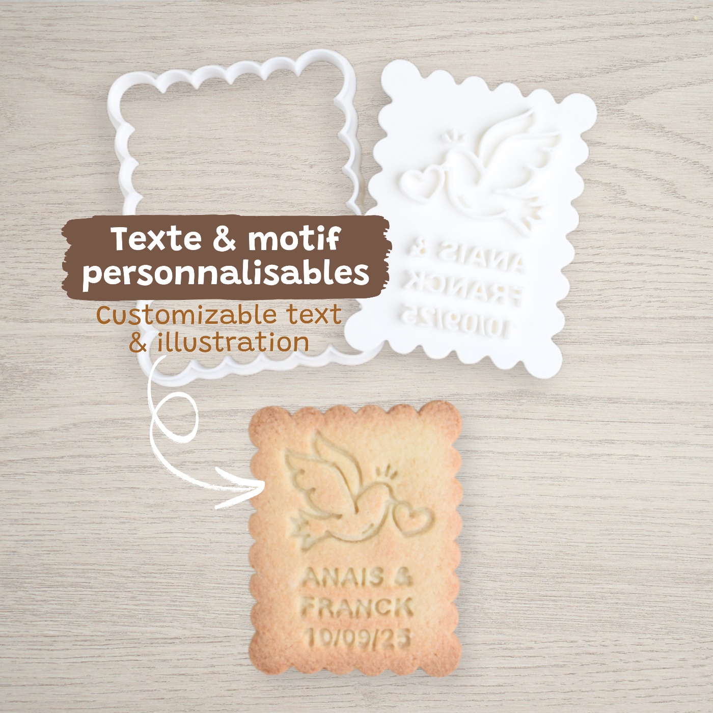 Petit-beurre mariage personnalisable